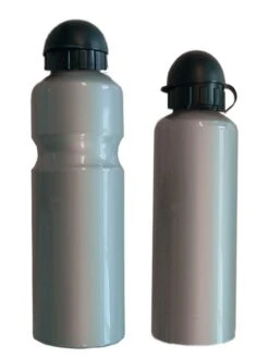 Trinkflasche, 750ml, Silber, Mit Deckel, Aluminium