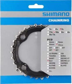 Shimano Kettenblatt Deore / Slx Fc-M672 30-4 3X10-Fach -Sramzed Geschaft 176429 172741