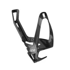 Trinkflaschenhalter Elite Rocko, Carbon, Schwarz Glanz/weiß