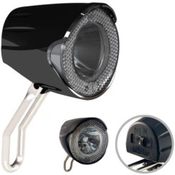 Marwi Dynamo-Scheinwerfer UN-4256, Mit K~ Union, LED, Schwarz, Standlicht