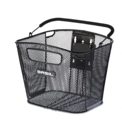 Vorderradkorb Basil Bold KF, 28x34x26,5cm, Sw, Engm., Inkl. Halter