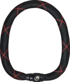 Abus Kettenschloss Ivy Chain 9210 Schwarz/Rot 110Cm