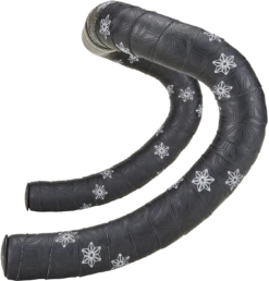 Supacaz Super Sticky Kush Tape Galaxy Wht Print/Ano Blk Plugs