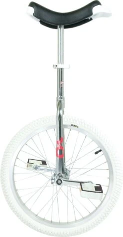 Qu-ax Einrad OnlyOne Indoor, 20", Verchromt, Alufelge, Reifen Weiß