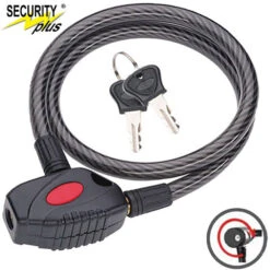 Point Kabelschloss K65 L = 80 Cm, Ø = 12 Mm Silber