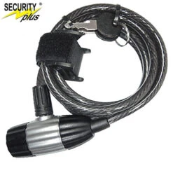 Point Spiral-Kabelschloss SK55 L = 180 Cm, Ø = 8 Mm Silber -Sramzed Geschaft 60 615 308516