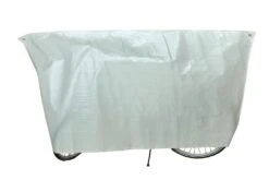Fahrradschutzhülle Classic VK, 110 X 210cm, Weiß, Mit Ösen Und Leine