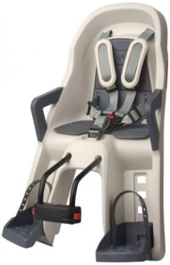 KINDERSITZ VORNE POLISPORT GUPPY MINI CREAM/GRAU, BEFESTIG. STEUERROHR