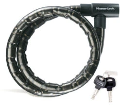 Master Lock Kabelschloß Panzr Bike/8115 1200X22Mm, Schwarz Vinylbesch