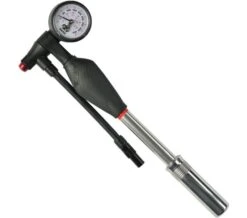 ZEFAL FEDERGABELPUMPE Z SHOCK BIS ZU 25 BAR - SILVER / BLACK