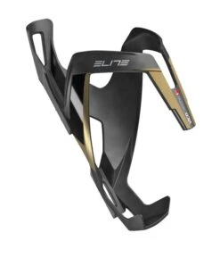 Trinkflaschenhalter Elite Vico Carbon, Carbon, Schwarz Matt/gold