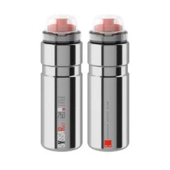 Trinkflasche Elite Syssa Race, 750ml, Silber Glanz, Edelstahl