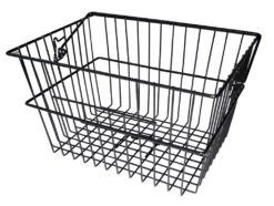 Hinterradkorb City, 40x30x23,5cm, Schwarz, Extrahoch