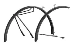 Schutzblechset Hebie Alumee, 28", 52mm, Schwarz, Mit Streben