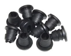 Kabelnippel Westphal 803/80, Für Rahmenrohr, Schwarz, 10 Stück