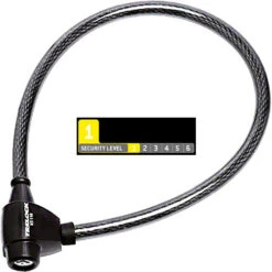 TRELOCK Kabelschloss KS110 L = 60 Cm, Ø = 10 Mm Silber