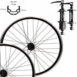 Roland Radsatz 26" Cs-9-Ss Schwarz Zac19De, Deore 610